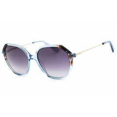 Anne Klein Women's Sunglasses - Blue Acetate Round Full Rim Frame | AK7075 400