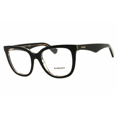 Burberry Unisex Eyeglasses - Top Black On Vintage Check Acetate Frame | 0BE2415 4121