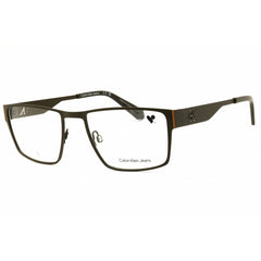 Calvin Klein Jeans Men's Eyeglasses - Khaki Rectangular Full Rim Frame | CKJ24208 309
