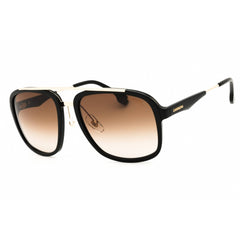 Carrera Men's Sunglasses - Rectangular Shape Black/Gold Plastic Frame | 133/S 02M2 HA