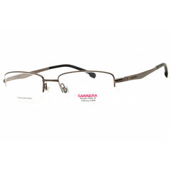 Carrera Men's Eyeglasses - Rectangular Matte Dark Ruthenium Metal Frame | 8860 R80