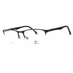 Carrera Men's Eyeglasses - Rectangular Shape Brown Metal Half Rim Frame | 8861 09Q