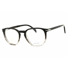 David Beckham Men's Eyeglasses - Black Horn Plastic Round Frame | DB 1106 037N 00
