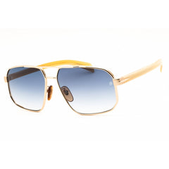 David Beckham Men's Sunglasses - Gold Metal Rectangular Frame | DB 7102/S 006S 08