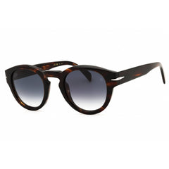 David Beckham Men's Sunglasses - Brown Horn Plastic Round Frame | DB 7110/S 0EX4 9O