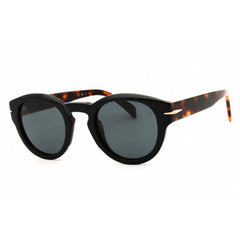 David Beckham Men's Sunglasses - Black Plastic Round Frame | DB 7110/S 0WR7 IR