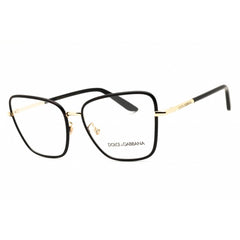 Dolce & Gabbana Women's Eyeglasses - Gold/Black Metal Full Rim Frame | 0DG1359 1334