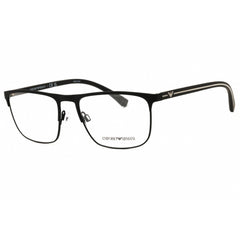 Emporio Armani Men's Eyeglasses - Rubber Black Metal Rectangular Frame | 0EA1079 3094