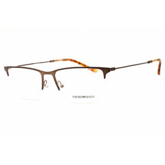 Emporio Armani Men's Eyeglasses - Brown Rectangular Half Rim Frame | 0EA1171 3004