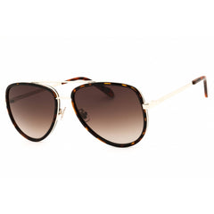 Fossil Unisex Sunglasses - Aviator Havana Metal Full Rim Frame | FOS 2147/G/S 086