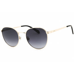 Fossil Women's Sunglasses - Light Gold Metal Round Shape Frame | FOS 2129/G/S 03YG 9O