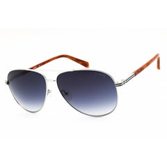 Guess Men's Sunglasses - Shiny Light Nickeltin Metal Aviator Frame | GU00043 10W