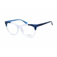 Guess Women's Eyeglasses - Crystal/Blue Acetate Cat Eye Full Rim Frame | GU2819 026