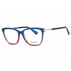 Guess Women's Eyeglasses - Blue/Blush Acetate Rectangular Shape Frame | GU2880 092