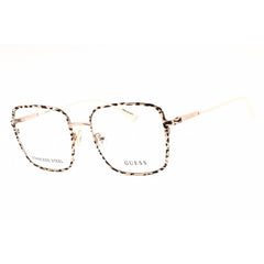 Guess Women's Eyeglasses - Rose Gold Metal Rectangular Full Rim Frame | GU2914 033