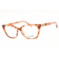 Guess Women's Eyeglasses - Beige Acetate Cat Eye Full Shape Rim Frame | GU2941 059