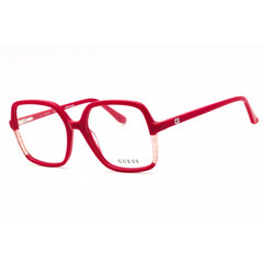 Guess Women's Eyeglasses - Shiny Fuchsia Oversized Full Rim Frame | GU2950 075