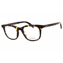 Guess Men's Eyeglasses - Dark Havana Acetate Rectangular Frame | GU50092-H 052