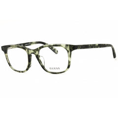 Guess Men's Eyeglasses - Dark Green Rectangular Full Rim Frame | GU50092-H 098