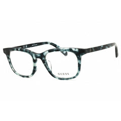 Guess Men's Eyeglasses - Blue Acetate Rectangular Full Rim Frame | GU50092-H 092