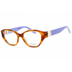 Guess Women's Eyeglasses - Blonde Havana Acetate Cat Eye Shape Frame | GU50119 053