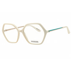 Guess Women's Eyeglasses - White Acetate Round Shape Full Rim Frame | GU50149 021