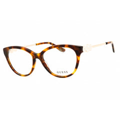 Guess Women's Eyeglasses - Blonde Havana Acetate Cat Eye Shape Frame | GU50230 053