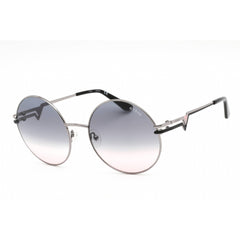Guess Women's Sunglasses - Shiny Light Nickeltin Metal Round Frame | GU7734 10B