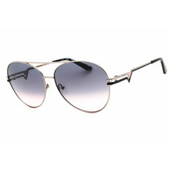 Guess Women's Sunglasses - Shiny Light Nickeltin Metal Aviator Frame | GU7735 10B