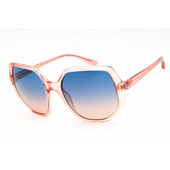 Guess Women's Sunglasses - Pink Injected Propionate Oversized Frame | GU7773 74W