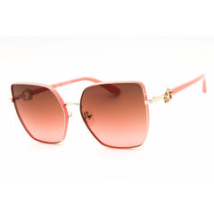 Guess Women's Sunglasses - Gold/Coral Metal Cat Eye Full Rim Frame | GU7790-S 32F