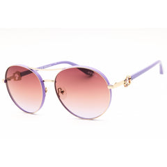 Guess Women's Sunglasses - Gold/Lilac Metal Round Full Rim Frame | GU7791-S 32Z