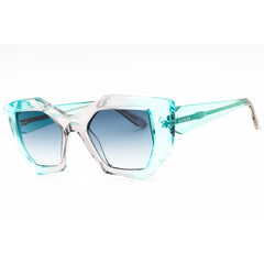 Guess Women's Sunglasses - Turquoise/Clear Cat Eye Full Rim Frame | GU7897 89W