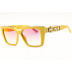 Guess Women's Sunglasses - Shiny Yellow Rectangular Full Rim Frame | GU7915 39X