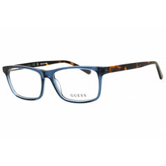Guess Men's Eyeglasses - Shiny Blue Acetate Rectangular Full Rim Frame | GU8268 090