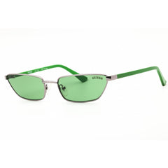Guess Women's Sunglasses - Shiny Gunmetal Rectangular Full Rim Frame | GU8285 08N