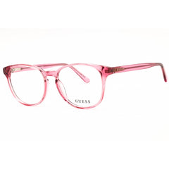Guess Women's Eyeglasses - Shiny Pink Acetate Round Full Rim Frame | GU8289 072
