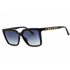 Guess Women's Sunglasses - Rectangular Shape Shiny Black Full Rim Frame | GU00099 01D