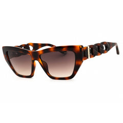 Guess Women's Sunglasses - Cat Eye Shape Havana Plastic Full Rim Frame | GU00111 52F