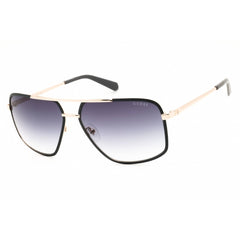 Guess Men's Sunglasses - Rectangular Grey/Black Metal Full Rim Frame | GU00167 20B