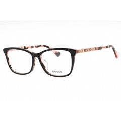 Guess Women's Eyeglasses - Rectangular Shape Black/Pink Acetate Frame | GU2773-D 005