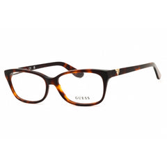 Guess Women's Eyeglasses - Rectangular Shape Dark Havana Acetate Frame | GU2948-N 052