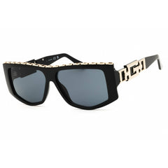 Guess Women's Sunglasses - Rectangular Shape Shiny Black Full Rim Frame | GU7914 01A