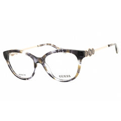 Guess Women's Eyeglasses - Grey/Gold Acetate Cat Eye Full Rim Frame | GU50230 020