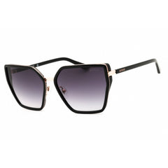 Guess Women's Sunglasses - Shiny Black Cat Eye Shape Full Rim Frame | GU7871 01B