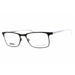 Hugo Boss Men's Eyeglasses - Matte Black Metal Rectangular Frame | 0967/IT 0003 00