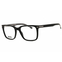 Hugo Boss Men's Eyeglasses - Rectangular Shape Black Plastic Frame | 1602/US 0807 00