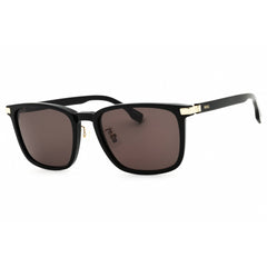 Hugo Boss Men's Sunglasses - Black/Gold Plastic Rectangular Frame | 1406/F/SK 02M2 IR