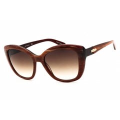 Longchamp Women's Sunglasses - Red Marble Acetate Cat Eye Shape Frame | LO714S 604