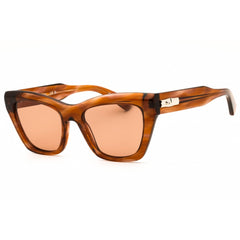 Longchamp Women's Sunglasses - Striped Brown Cat Eye Full Rim Frame | LO777SN 211